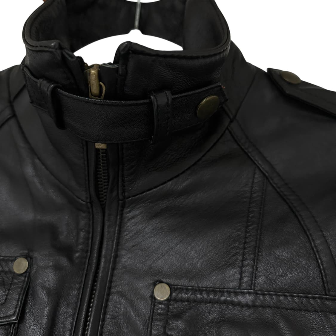 Multi Pocket Leather Jacket 레더 가죽 자켓 상품이미지3