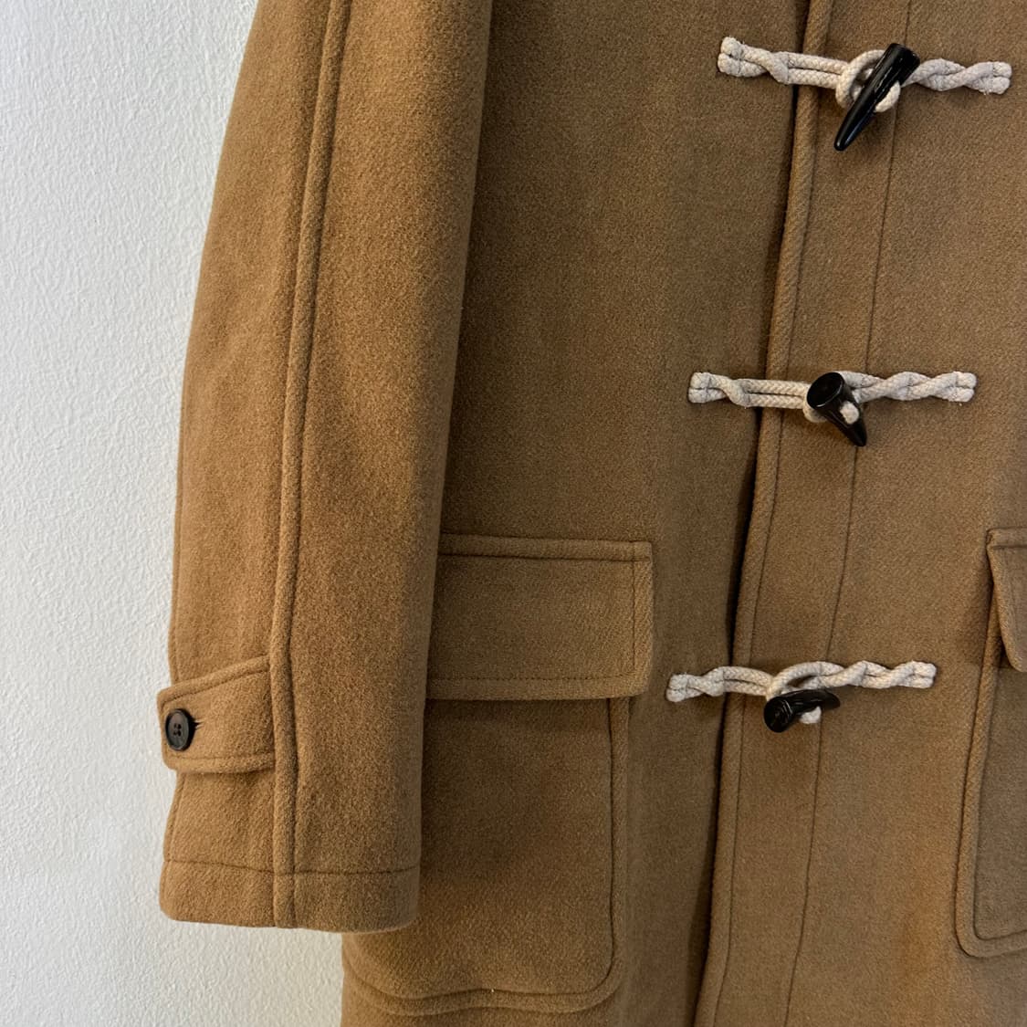 95-100 유니클로 베이지 떡볶이 더플코트 상품이미지3