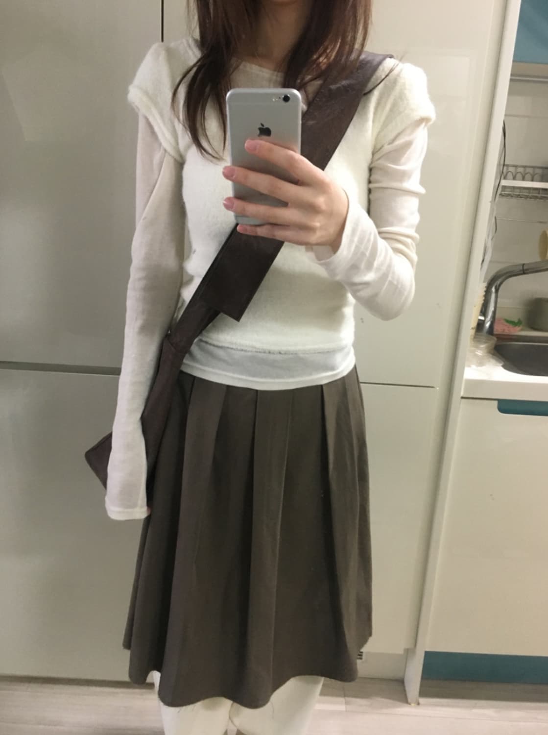 레이어드 탑 아이보리 상품이미지1