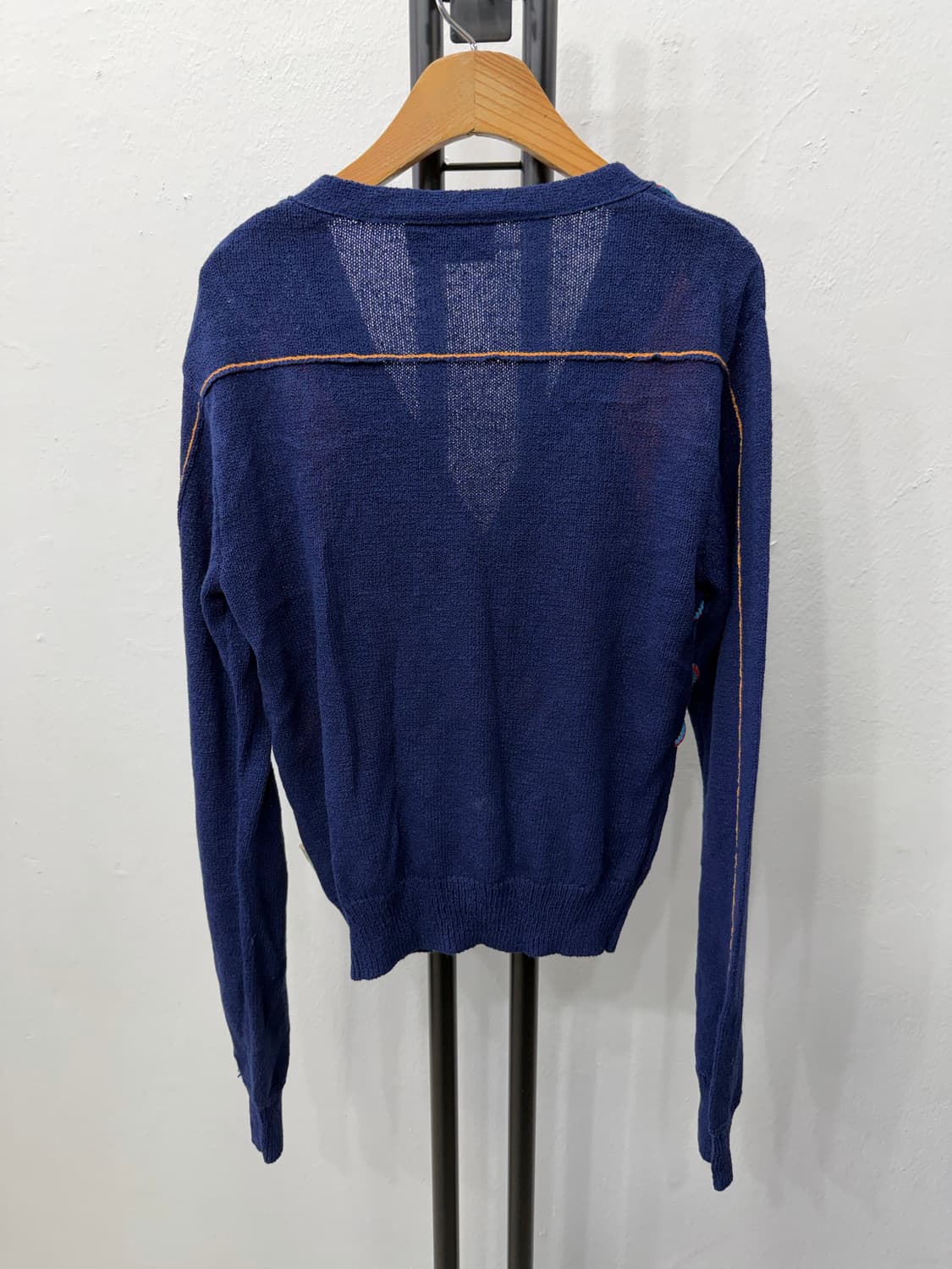 정품) 앤더슨벨 아가일 여성 니트 가디건 S  상품이미지4