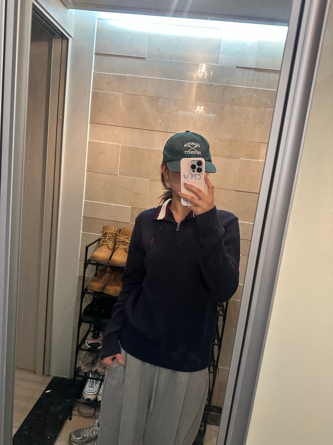 폴로 반집업 니트 상품이미지2