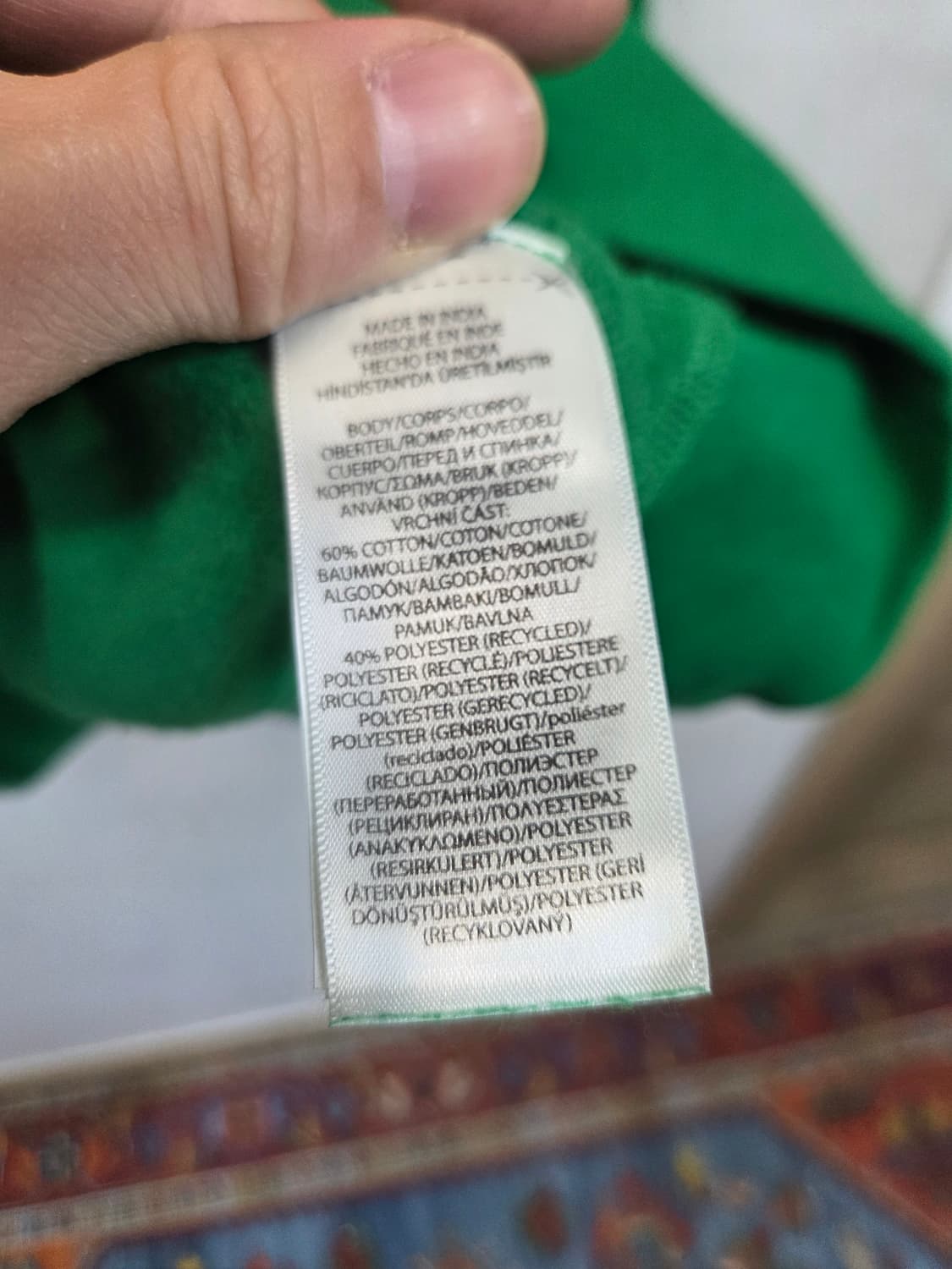 폴로랄프로렌 빅로고 기모 맨투맨 그린 sp 상품이미지6