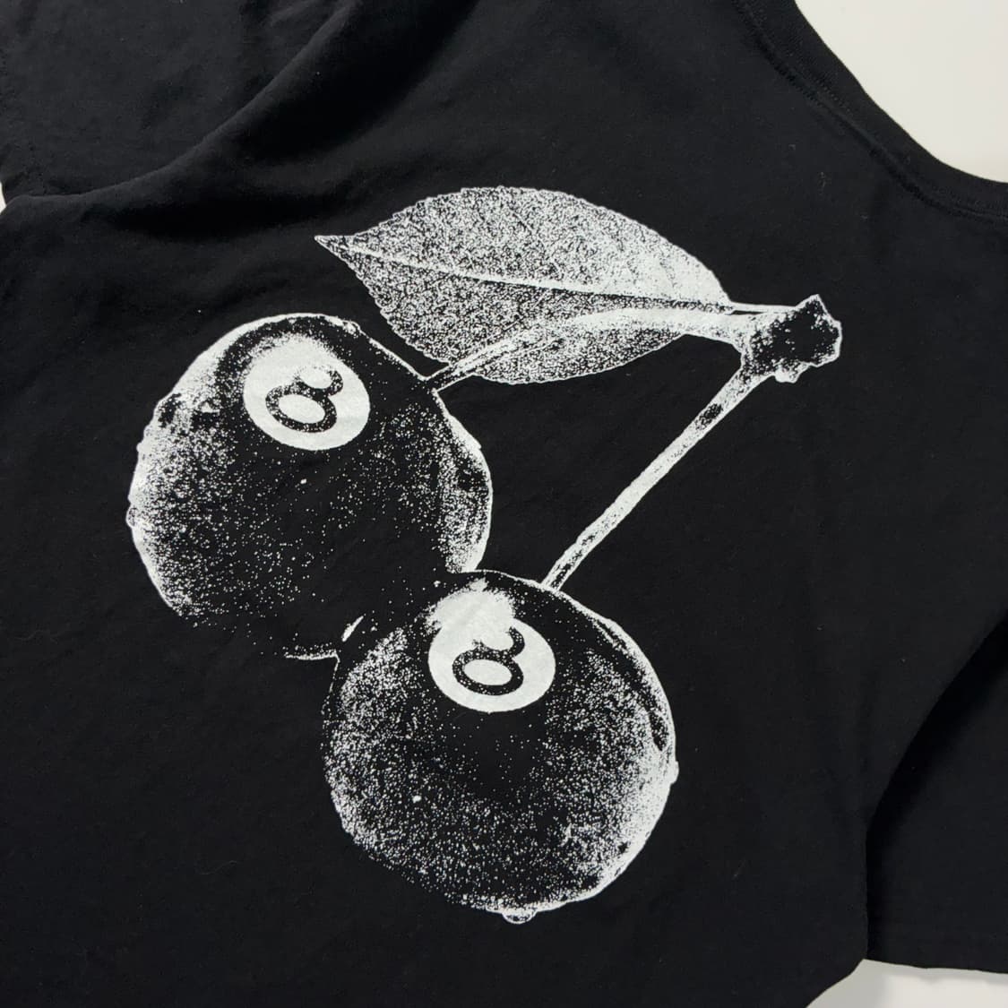 Stussy  스투시 체리 8ball 블랙 반팔 티셔츠  상품이미지3