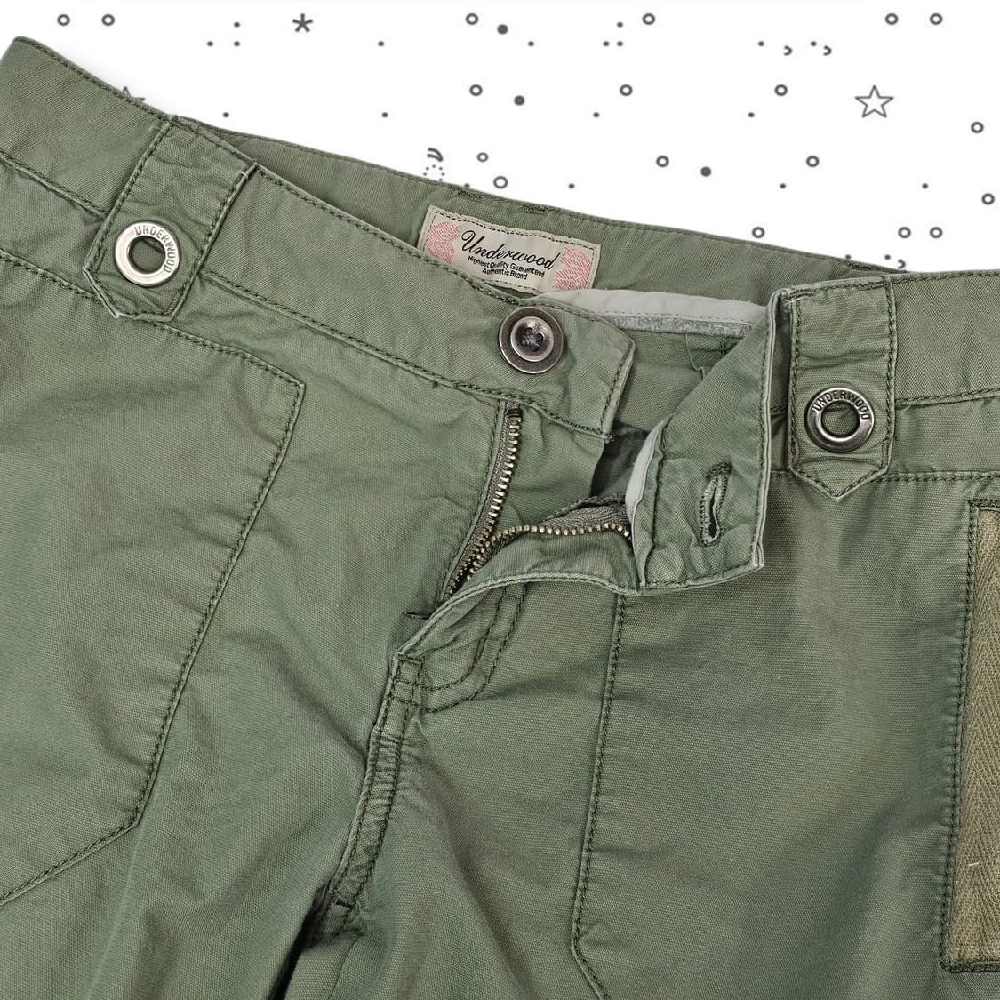 Underwoood 그린 카고 팬츠 상품이미지4