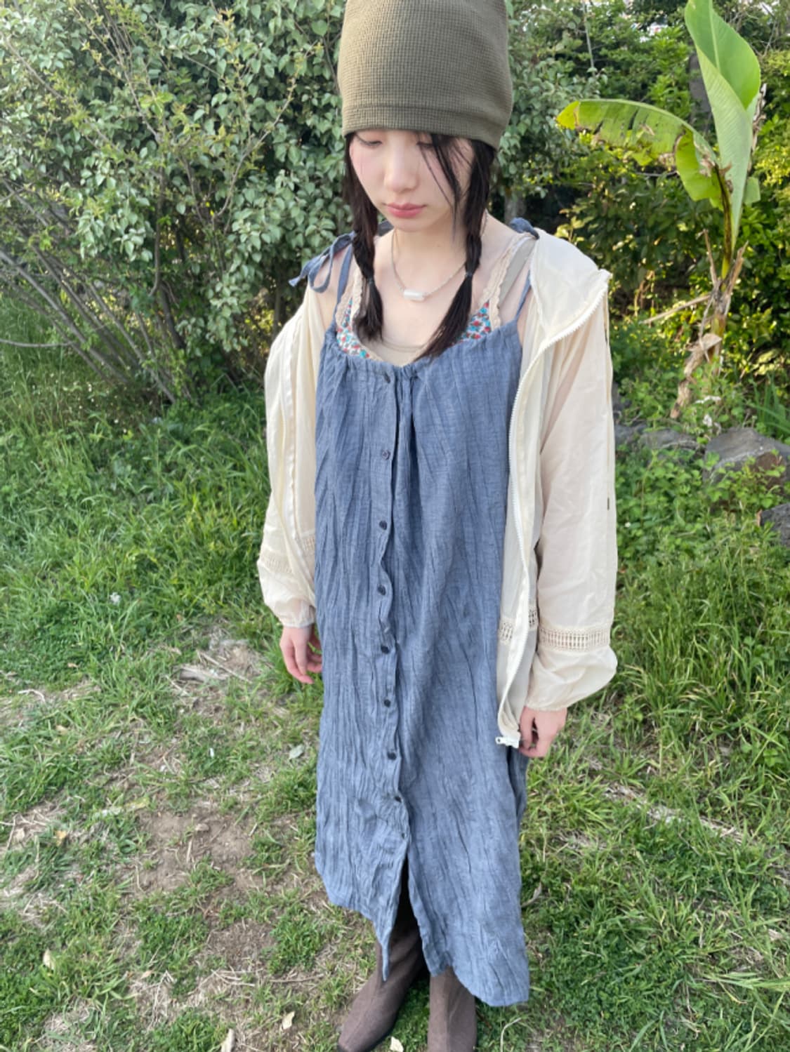 김아홉 ari wrinkle dress 새상품 상품이미지3
