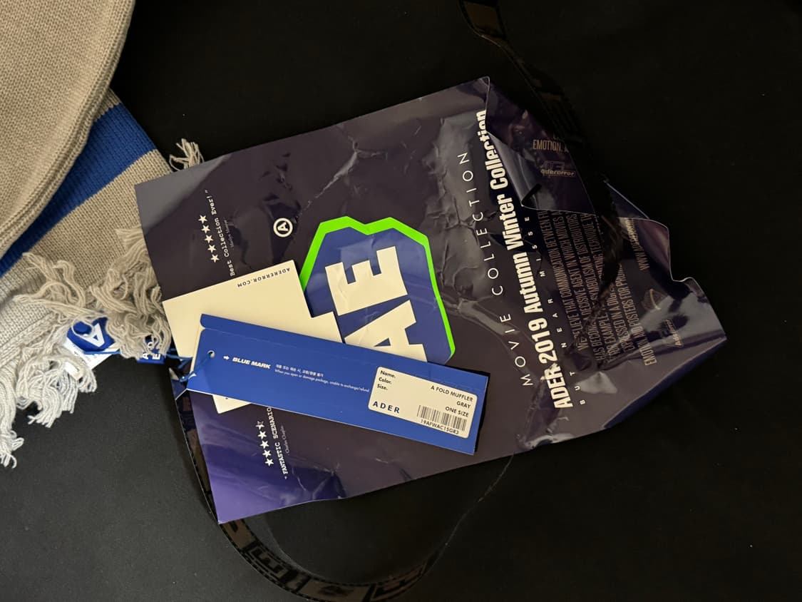 아더에러 아폴드 머플러 19FW(희귀) 상품이미지5