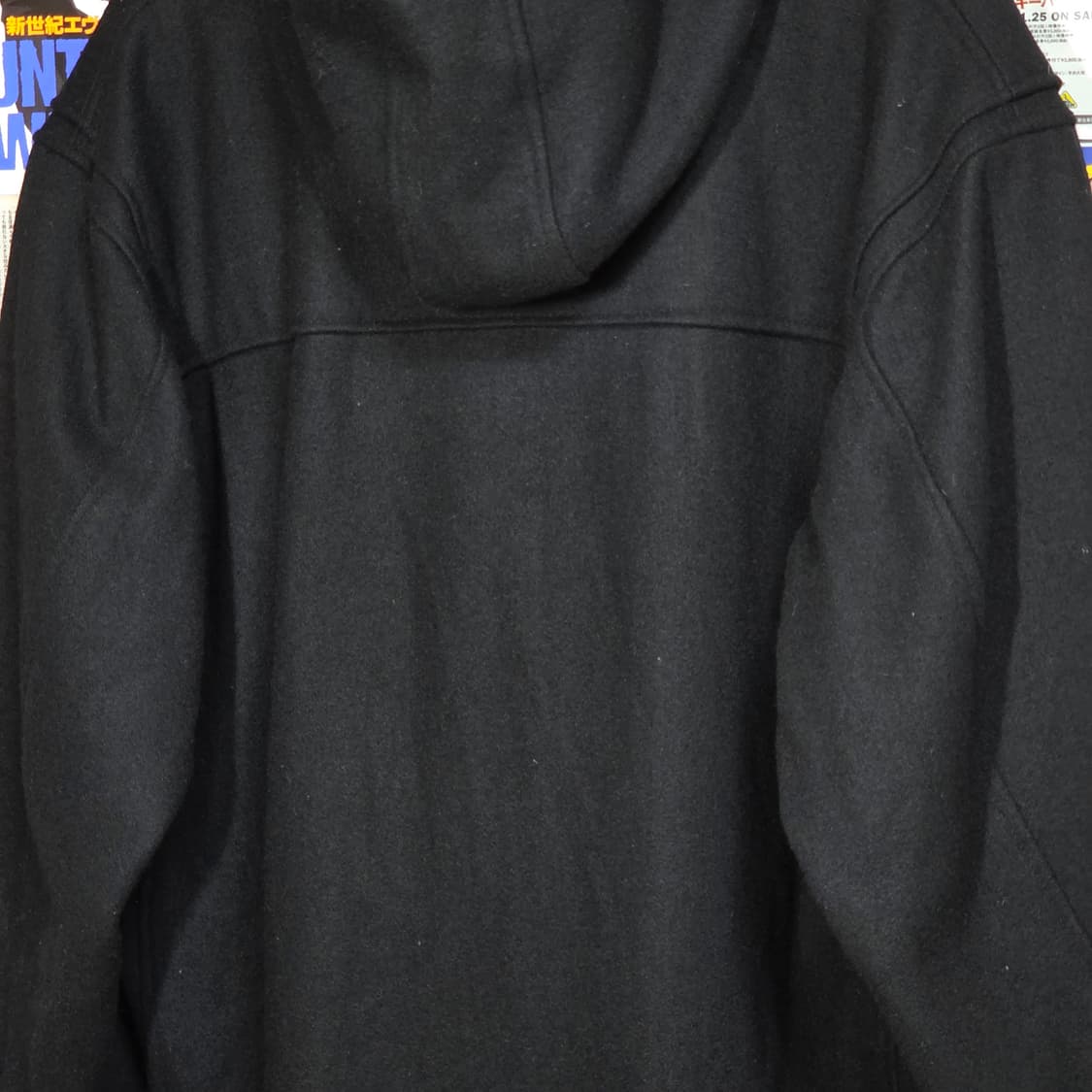 JPN 빈티지 오버핏 블랙 더플 코트 상품이미지7