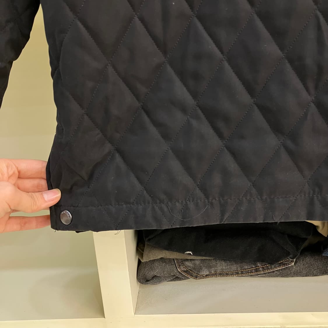 버버리 런던 누빔 롱 자켓 L  상품이미지6