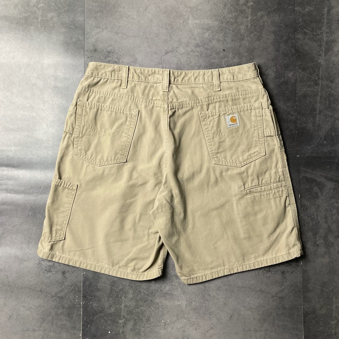 CARHARTT 칼하트 베이지 캔버스 유틸리티 하프팬츠 A01014 상품이미지6