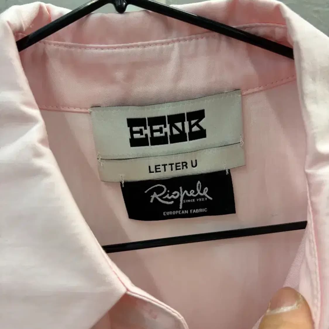 EENK 핑크 반팔 셔츠 S 상품이미지3