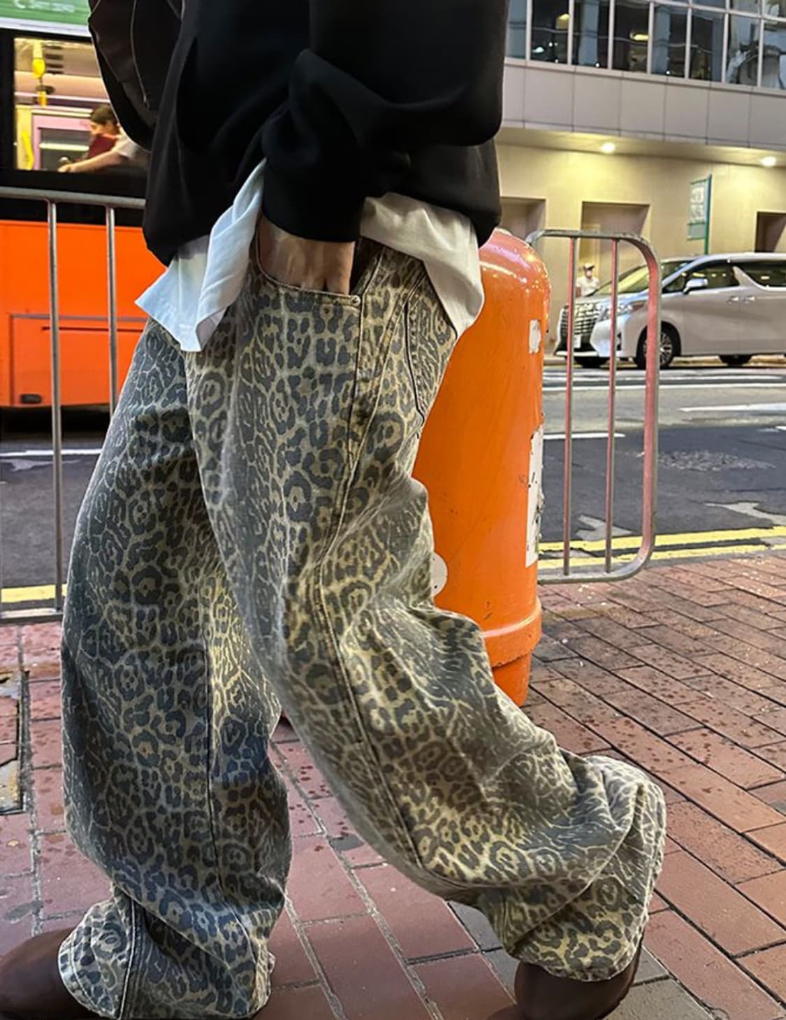 레오파드 빈티지 바지  상품이미지2