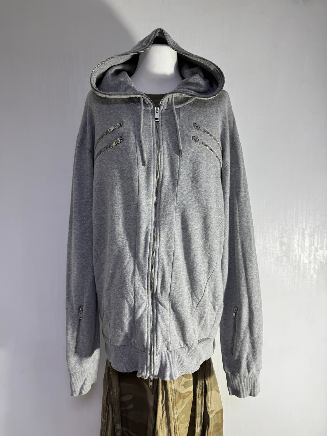 디젤 멀티포켓 후드집업 y2k 상품이미지1