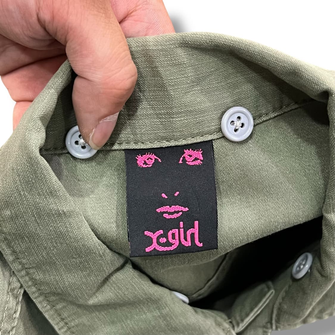  엑스걸 밀리터리 셔츠 y12760 상품이미지7