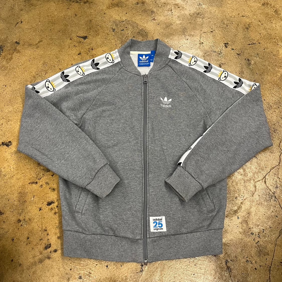 아디다스 니고베어 그레이 코튼 져지 면 집업 90 상품이미지2