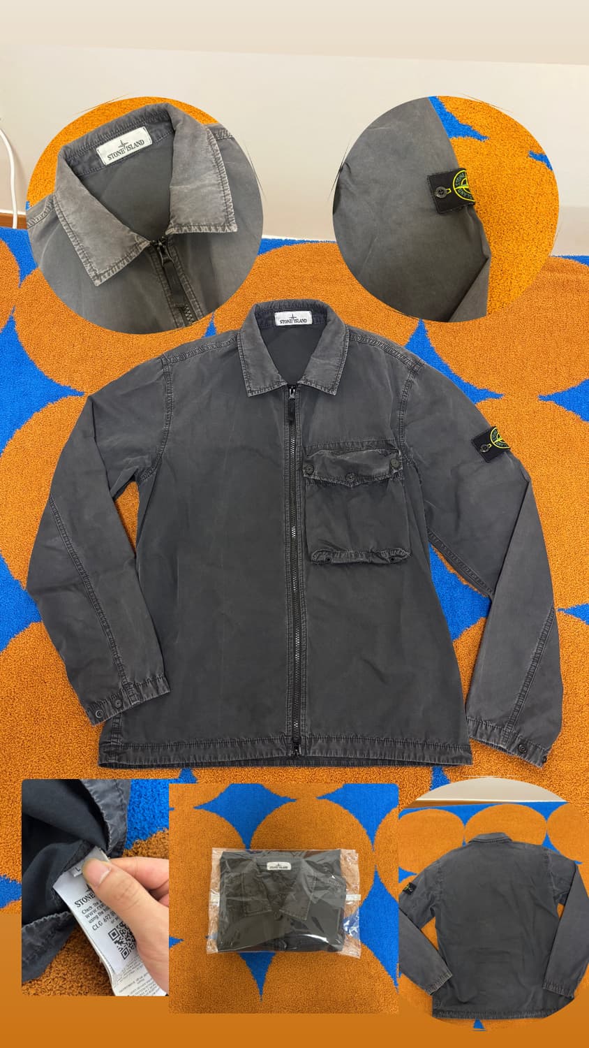 스톤아일랜드 올드이펙트 오버셔츠자켓 상품이미지1