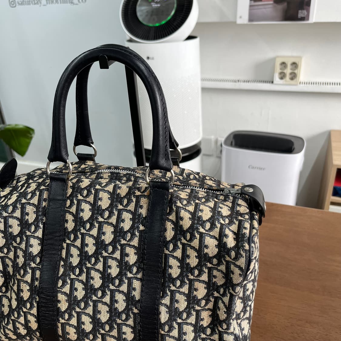 디올 올드 빈티지 오블리크 보스턴백 상품이미지2