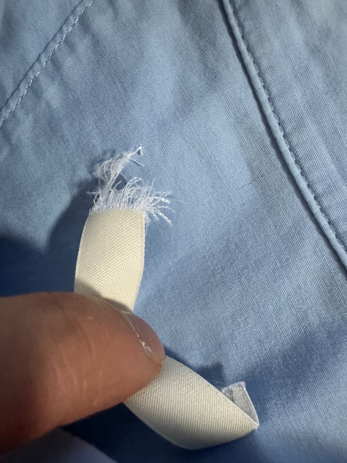 여성 한섬 시스템 오버핏 셔츠 블라우스 66 스카이블루 상품이미지7