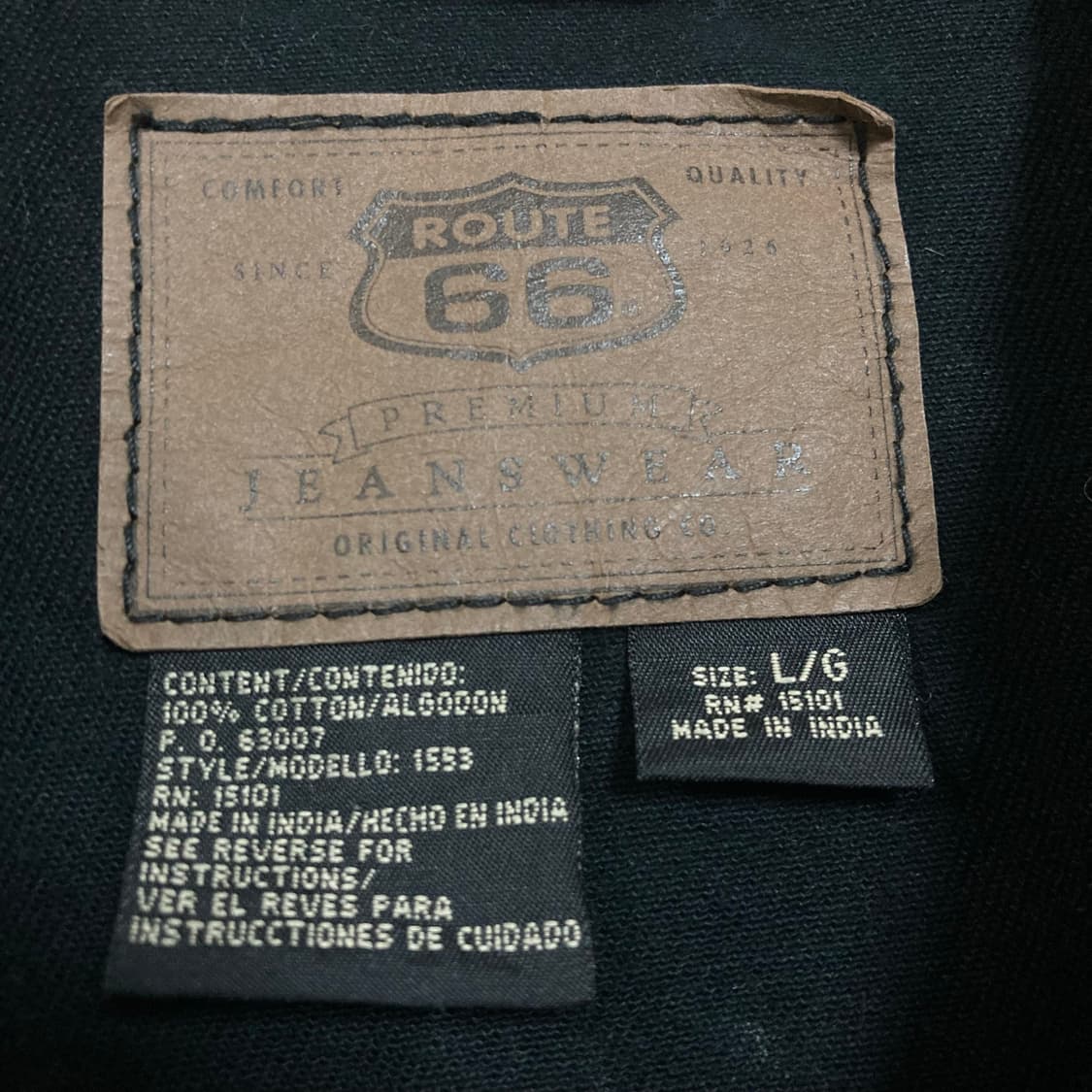 ROUTE 66 블랙 컬러 트러커 자켓 상품이미지3
