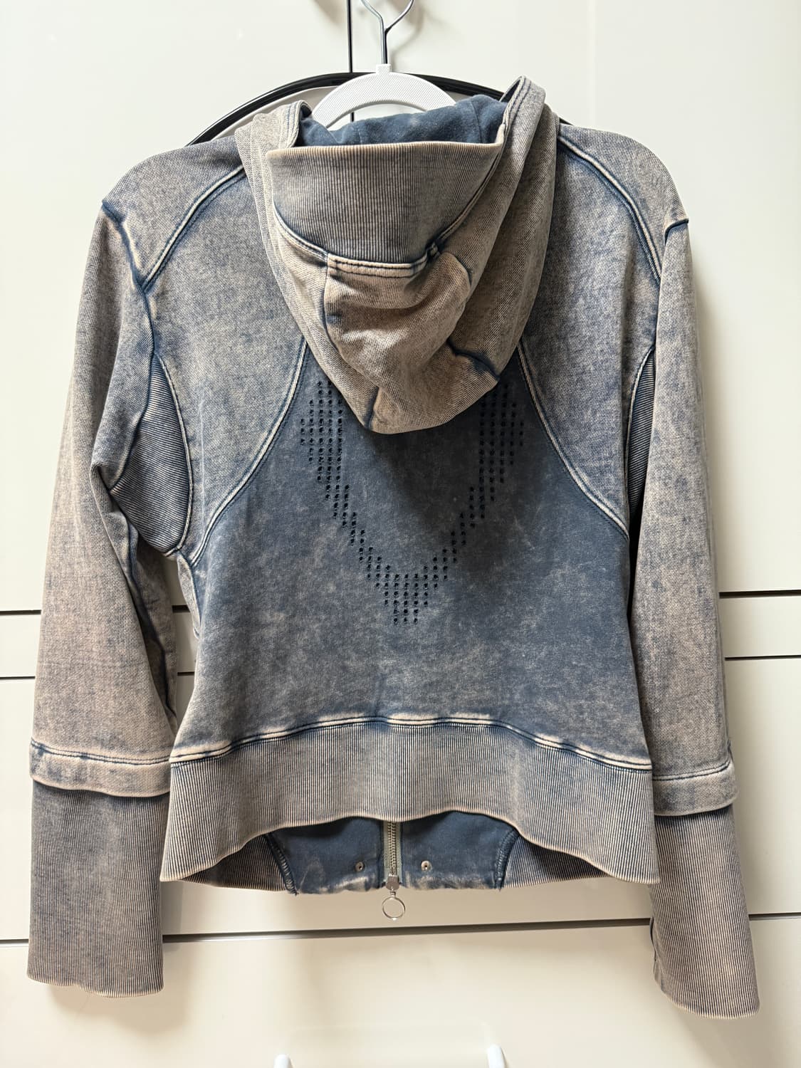 미스치프 롬버스 펀칭 후드집업 rhombus punching hoodie 상품이미지3