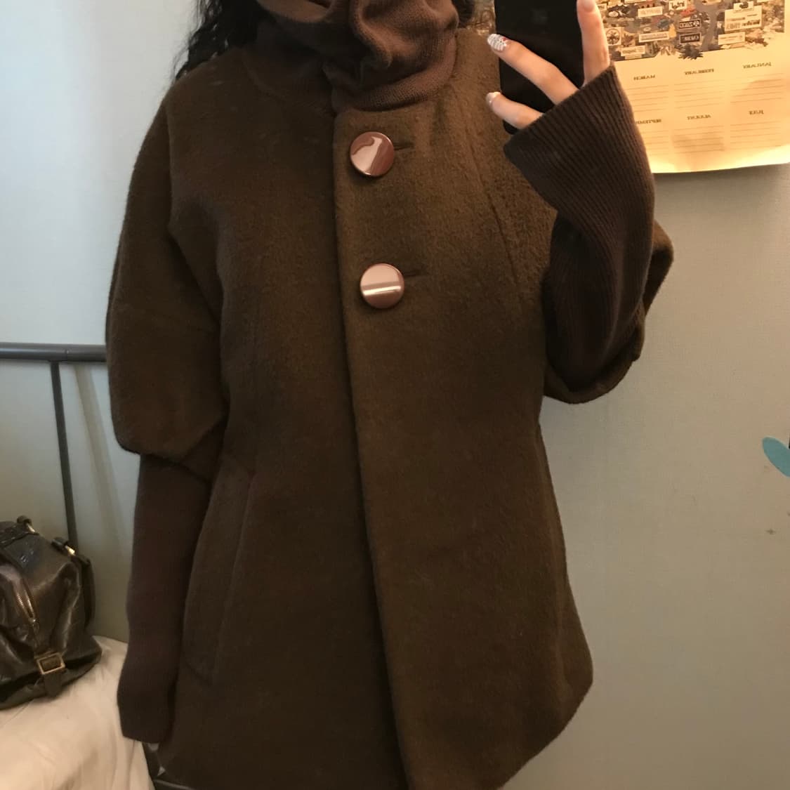 MOJO S PHINE 모조에스핀 투웨이 모 100% 하프코트 상품이미지2