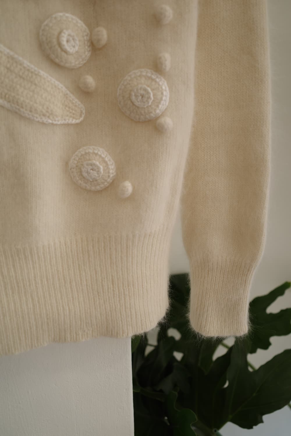 빈티지 뜨개장식 니트  상품이미지8