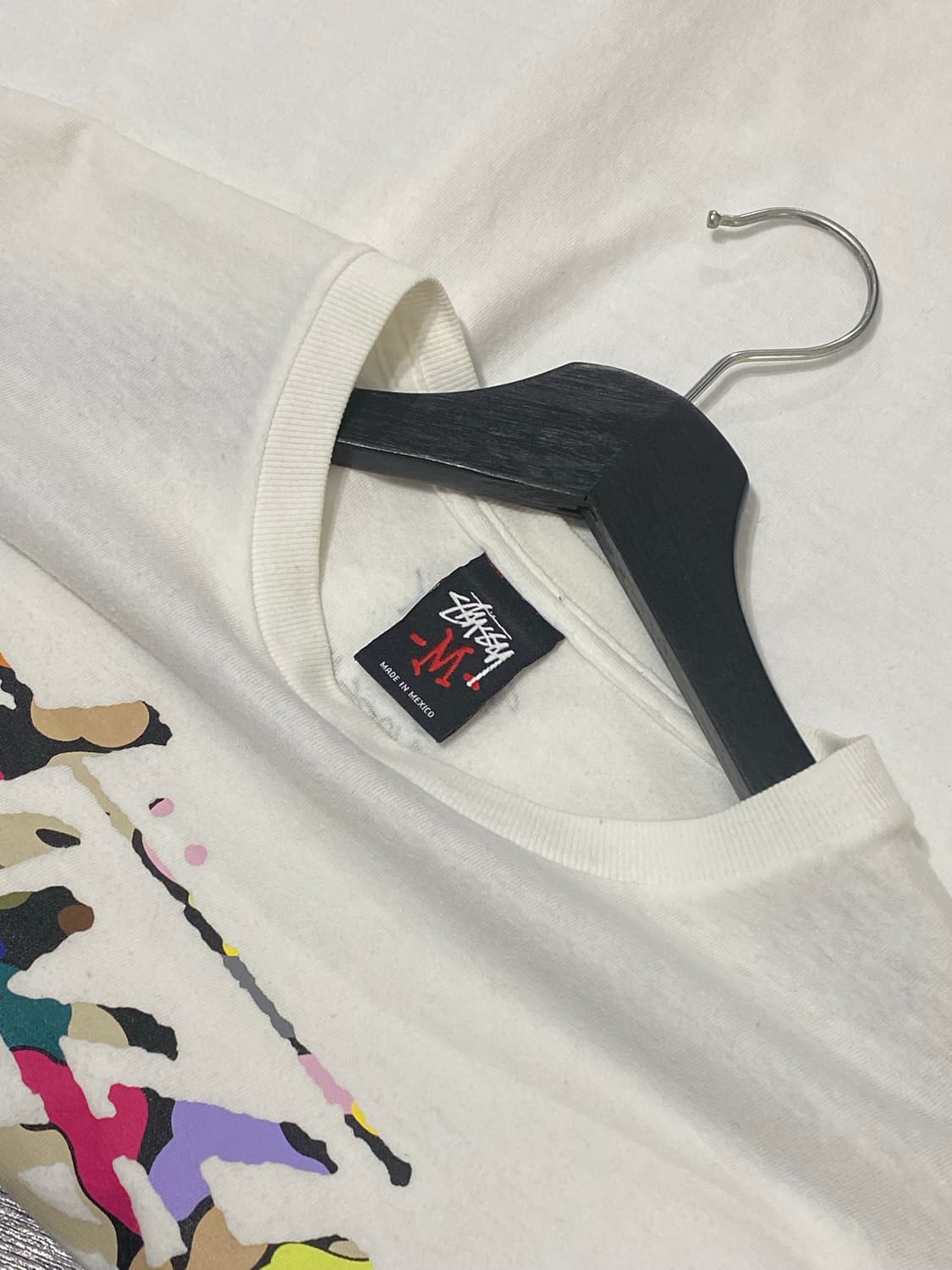 Stussy X Bape 30주년 카모 레터링 반팔 티셔츠 상품이미지8