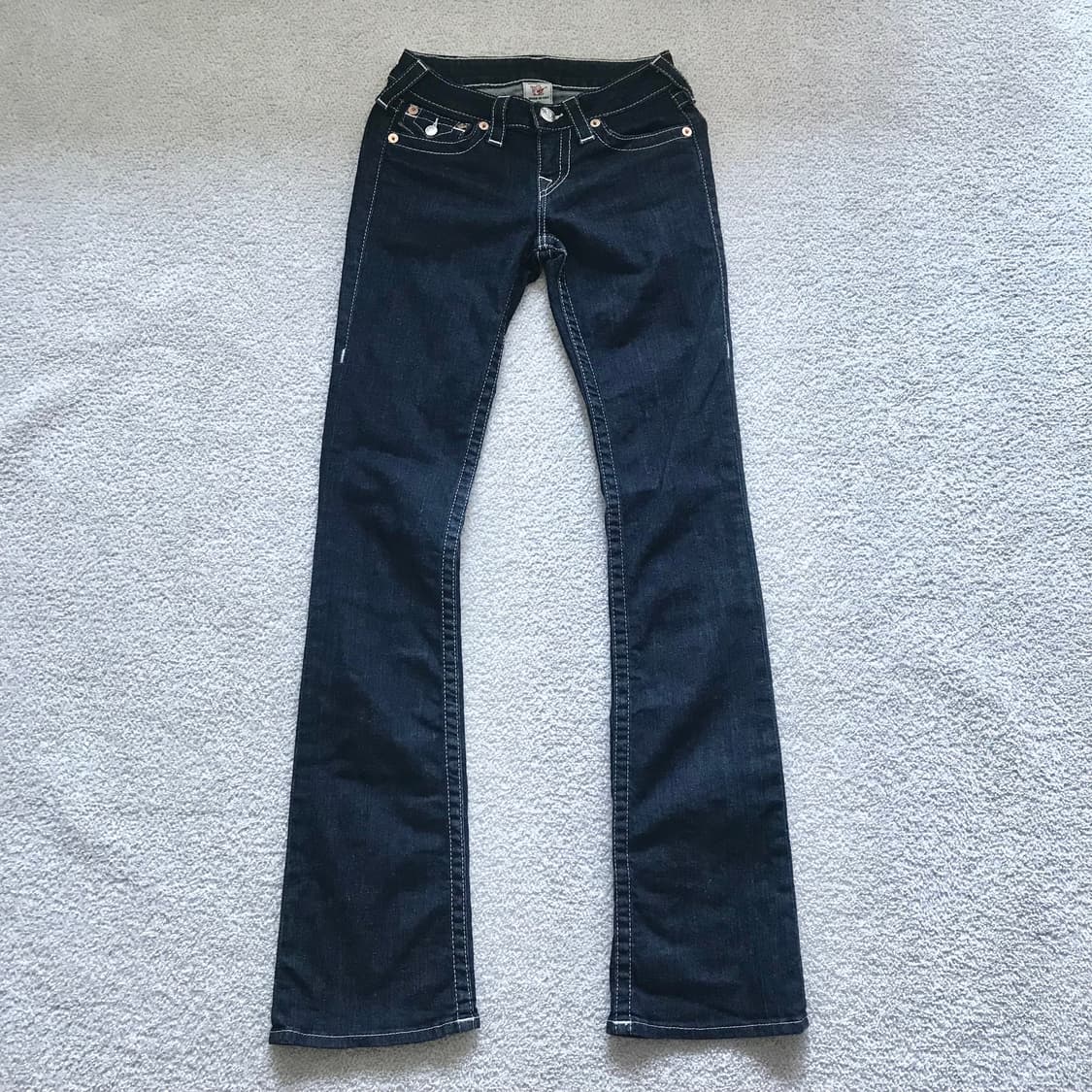 True Religion 트루릴리젼 로우라이즈 부츠컷 생지 바지 상품이미지2