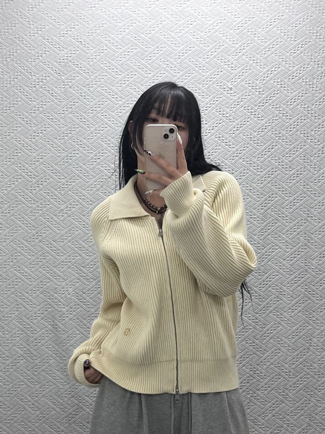 마리테 프랑소와 저버 여리핏 뜨개 니트 가디건 M C08730 상품이미지1