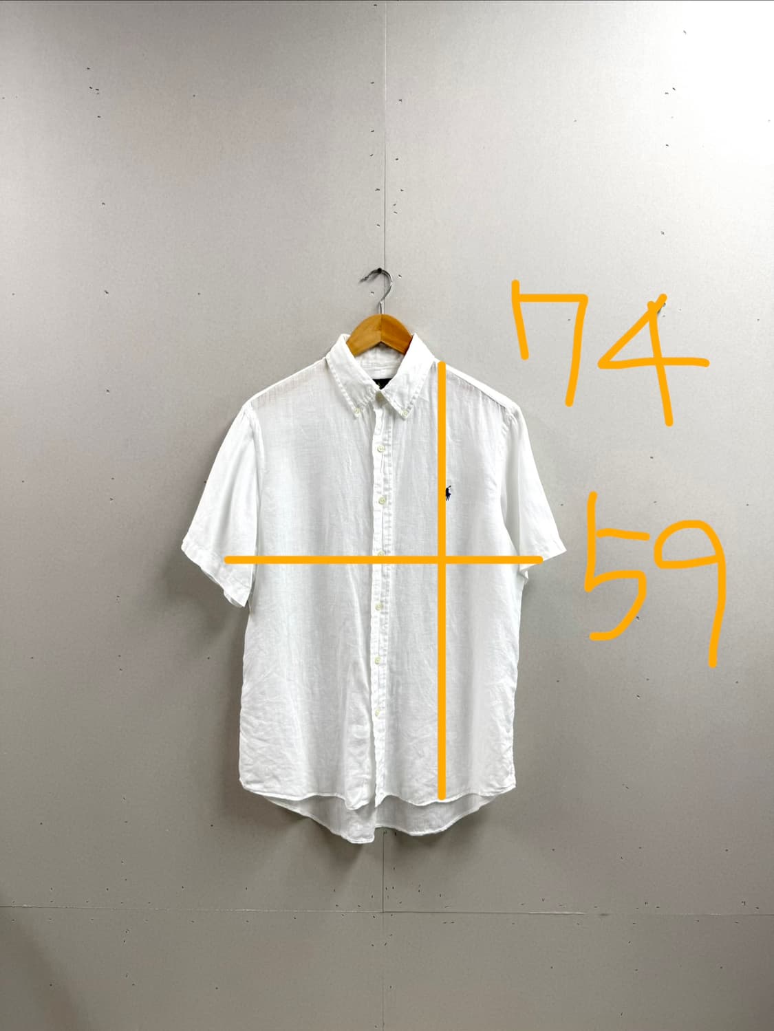 남성 M (100추천) / 폴로랄프로렌 린넨 반팔 셔츠 화이트 상품이미지2
