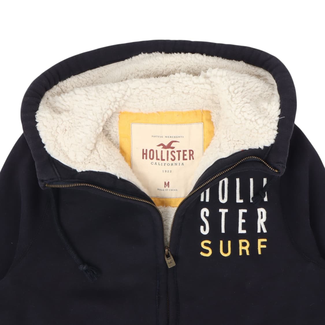 홀리스터 서프 엠브로이드 쉐르파 후드집업 상품이미지2
