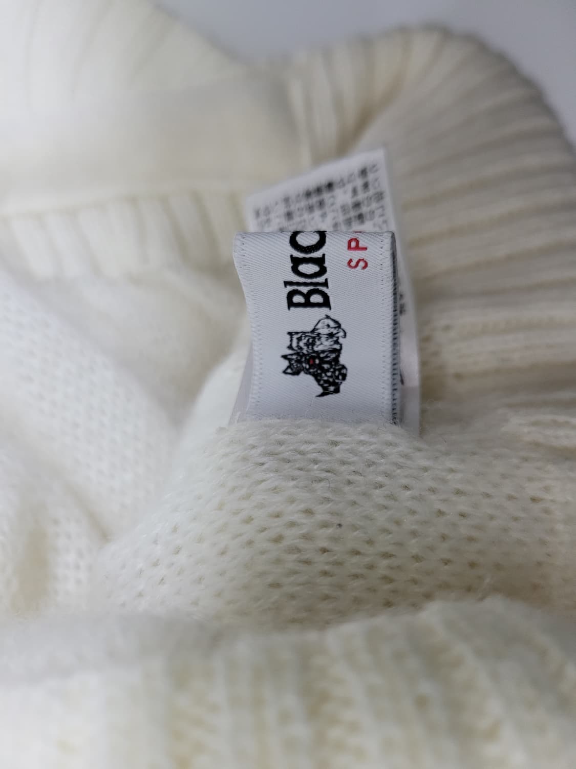 블랙앤화이트 울 니트 골프 모자 / FREE  상품이미지8