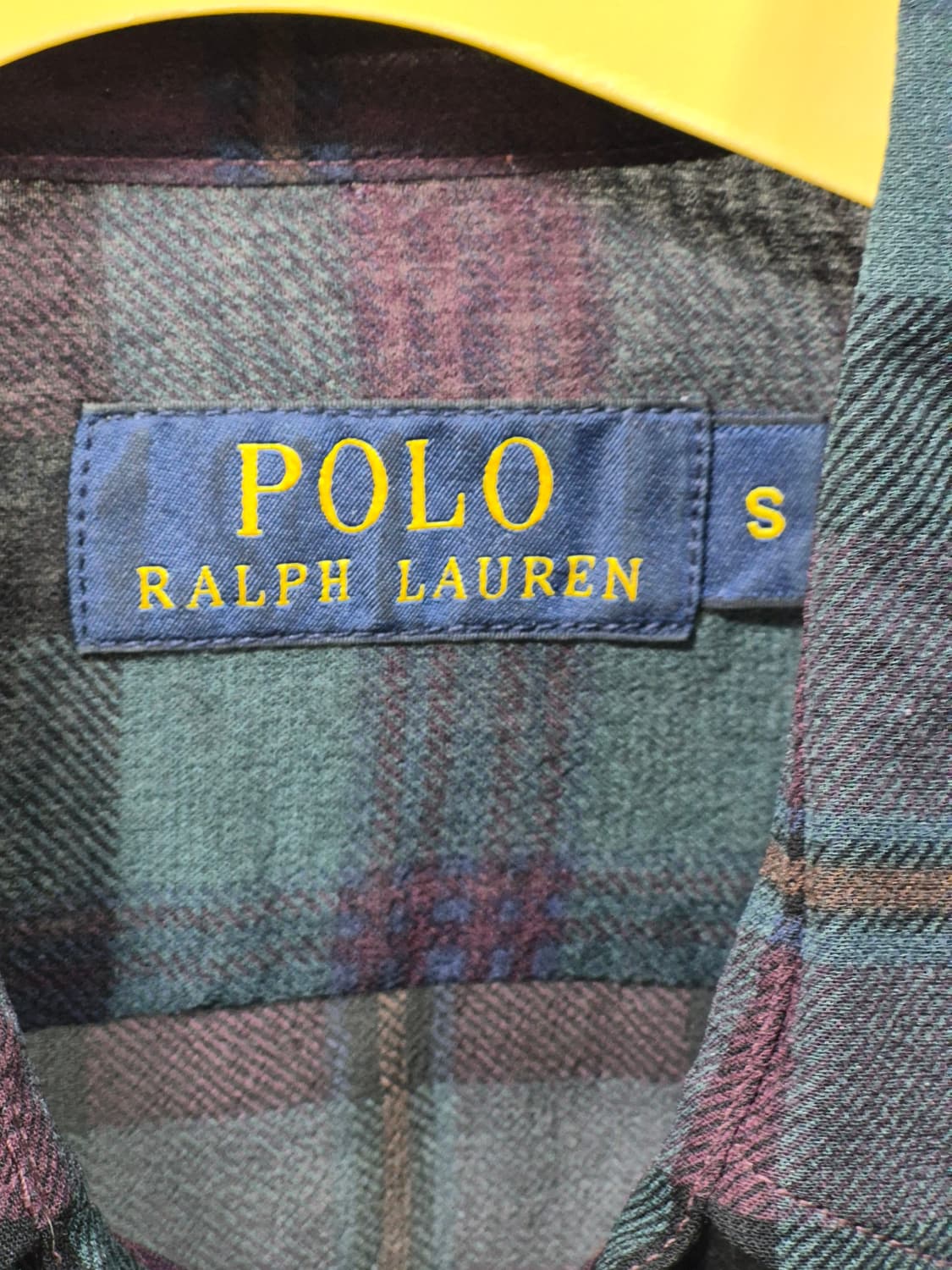 폴로 랄프로렌 체크 실크 셔츠 S 상품이미지3