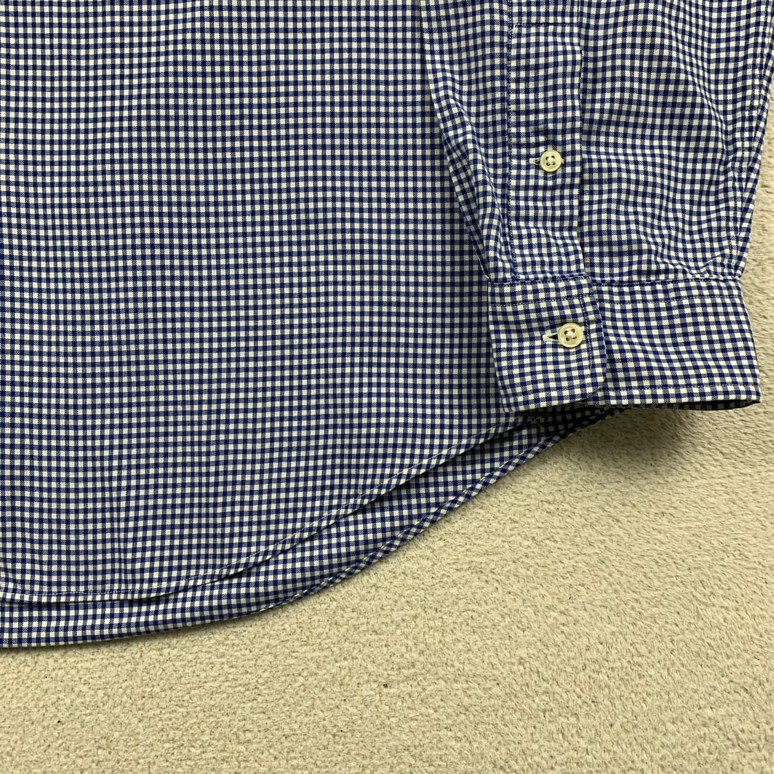 폴로 랄프로렌 포니로고 네이비 깅엄체크 셔츠  상품이미지5