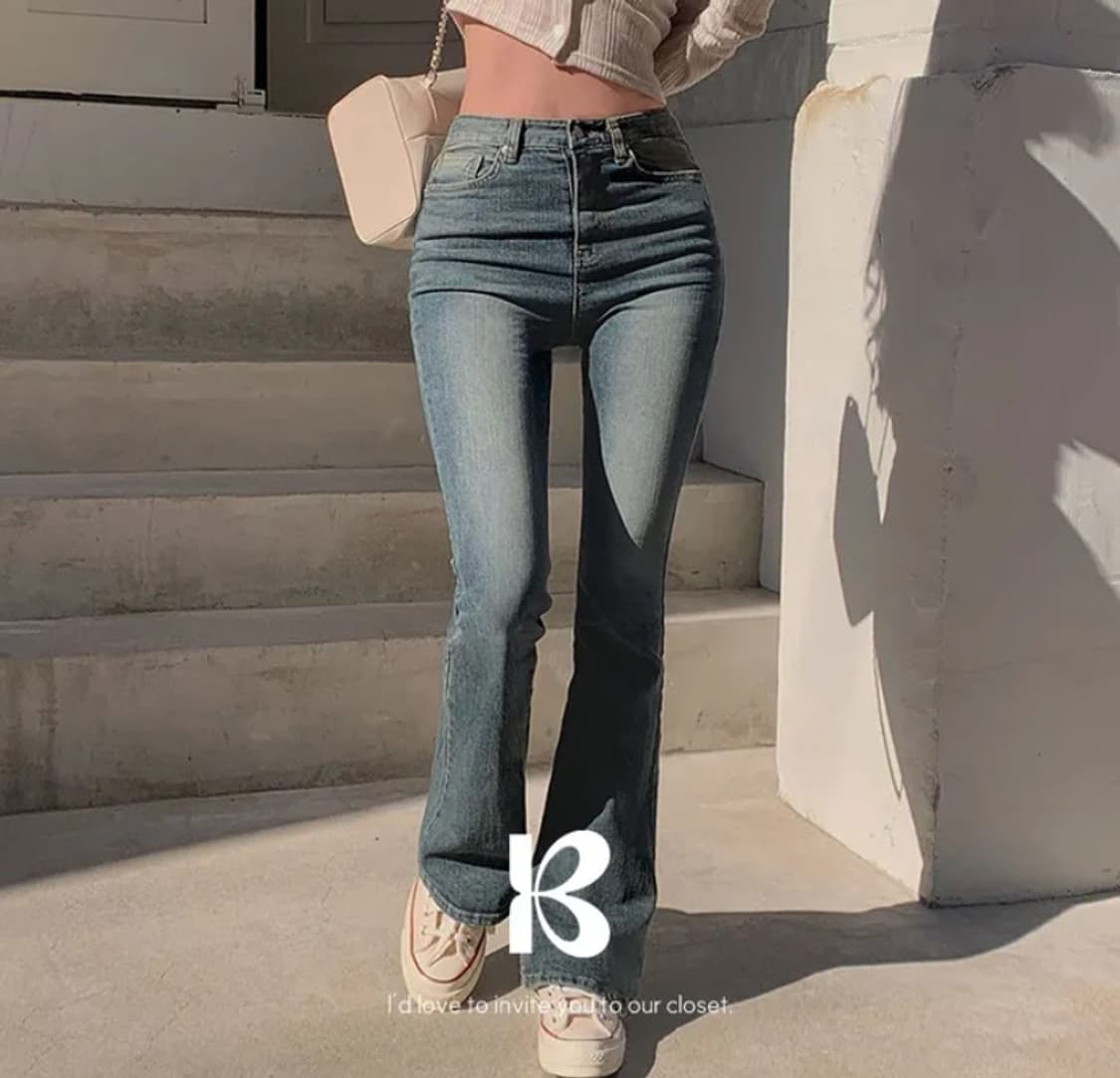 새상품) 베이델리 리얼핏 빈티지 워싱 부츠컷 팬츠 s 상품이미지1