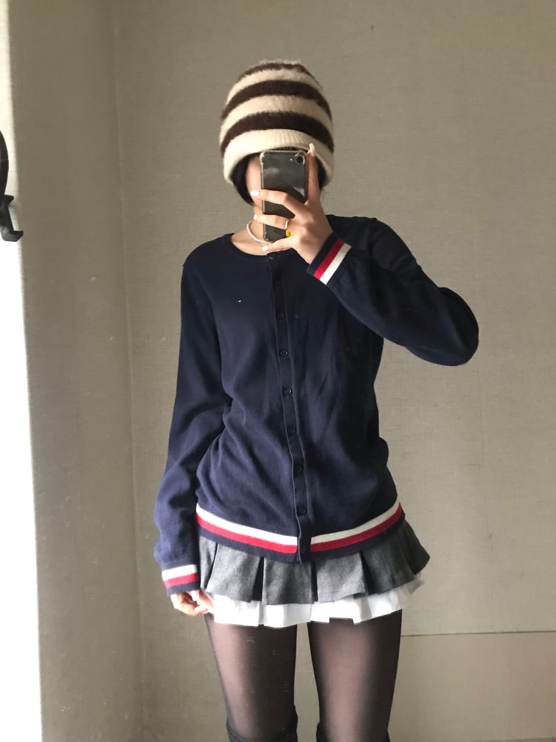 타미힐피거 네이비 가디건 상품이미지2