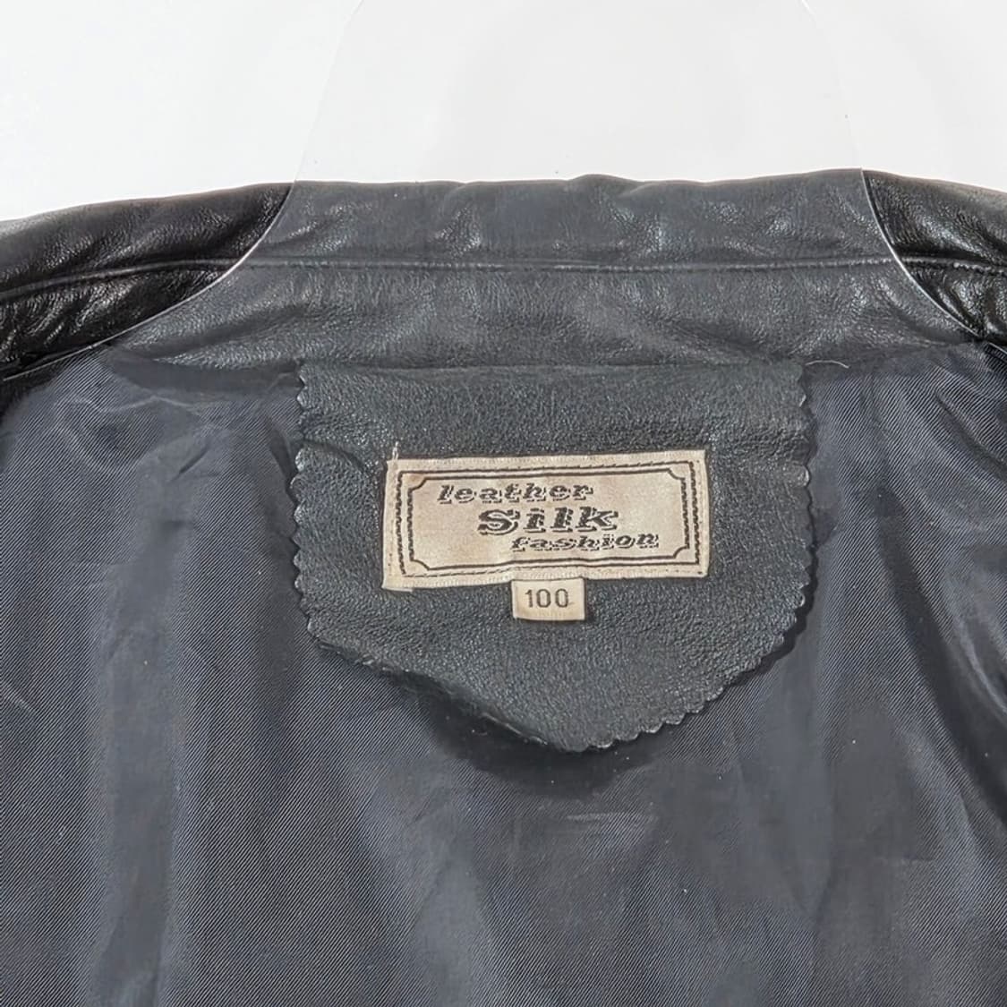 Leather Silk 빈티지 카우하이드 레더 하프 코트 L 상품이미지6