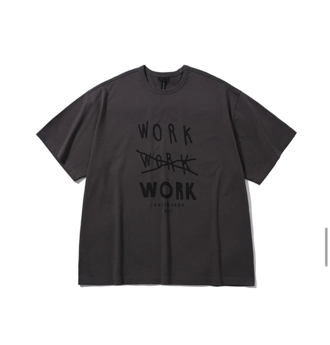 [3]모이프 x 이나피스퀘어 워크 반팔 차콜 상품이미지1