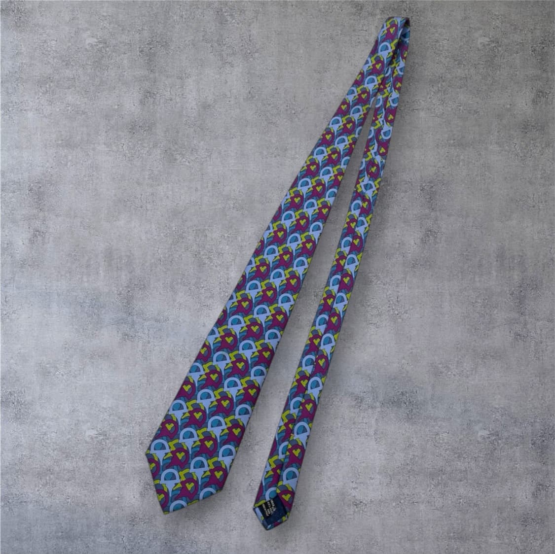 구찌 Gucci 멀티컬러 인터로킹 G 패턴 실크 넥타이 상품이미지2