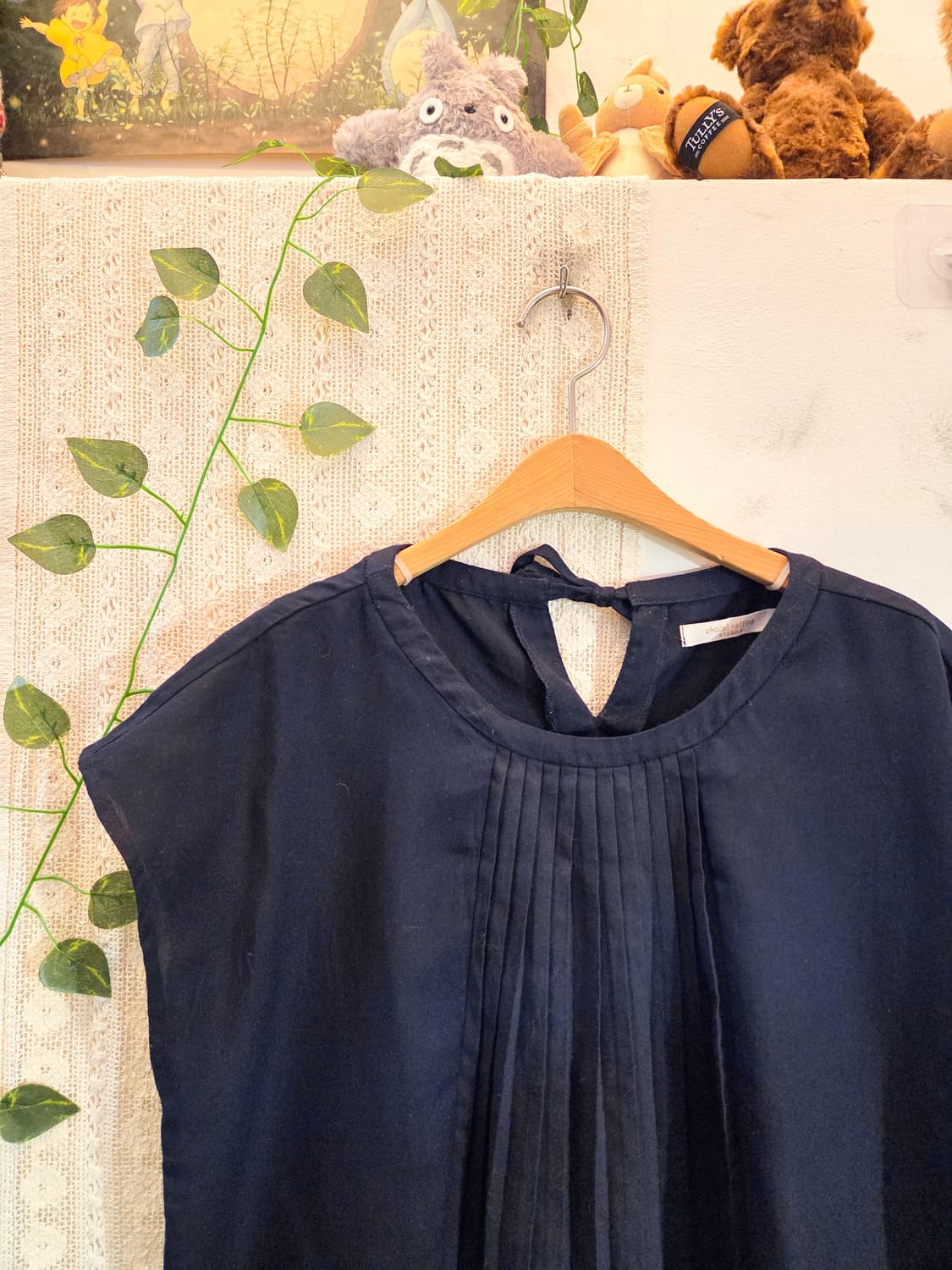 네이비 블라우스 상품이미지2