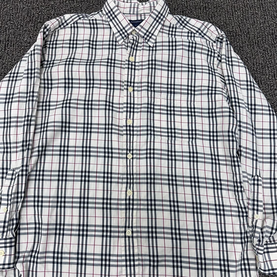 BURBERRY 버러리 정품 매장판 체크패턴 셔츠 L 상품이미지2