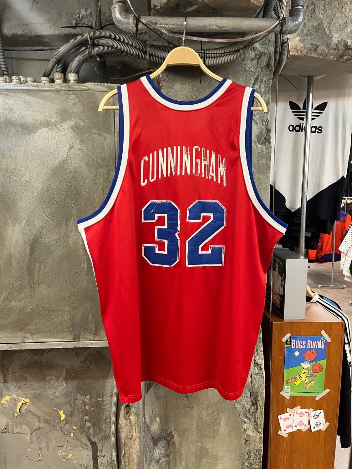 미첼앤네스 빌리 커닝엄 필라델피아 32 져지 레드 #csz2159 상품이미지2