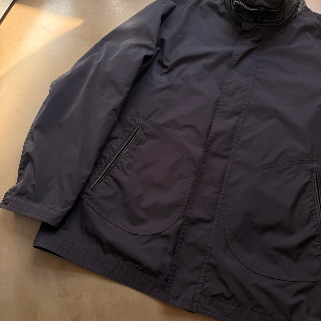 Z ZEGNA  레더 트리밍 나일론 자켓 상품이미지4