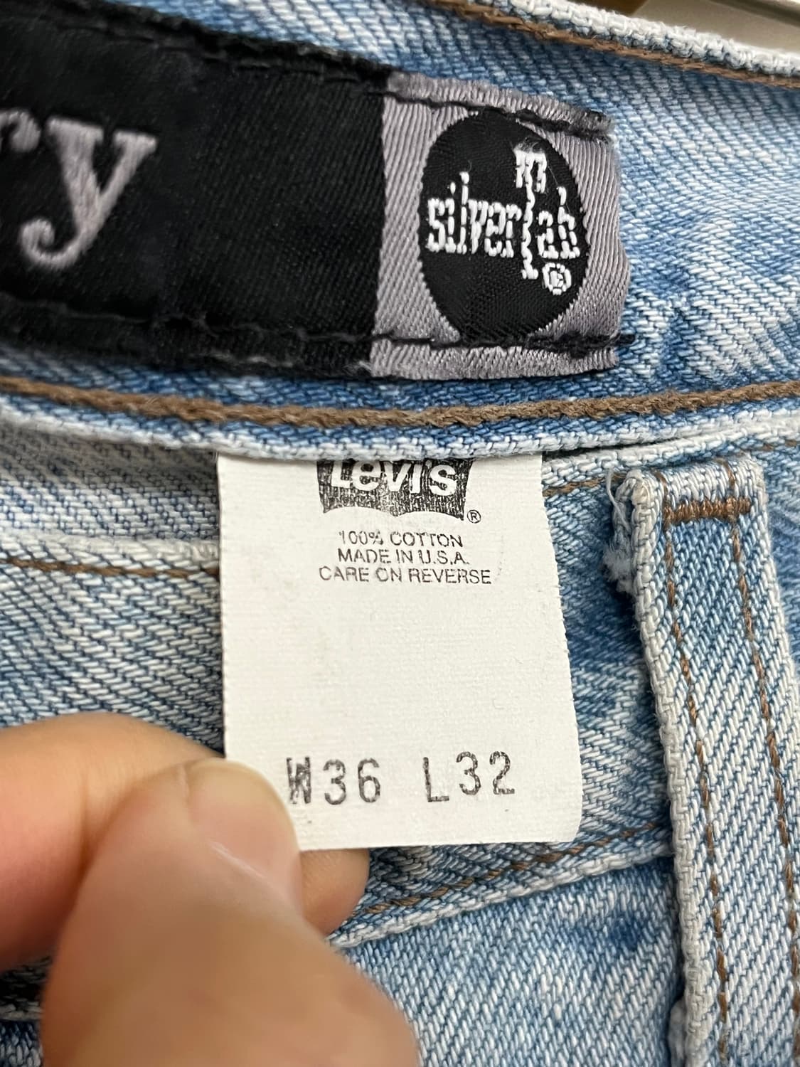 90s LEVI'S SILVER TAB BAGGY PANTS 상품이미지6