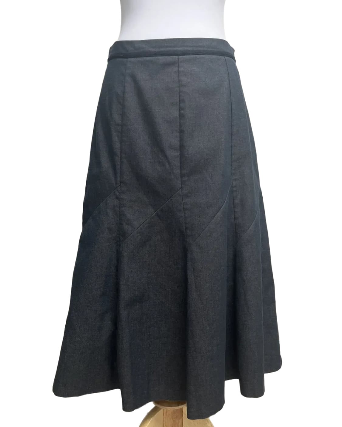 Dark denim flared skirt 상품이미지3