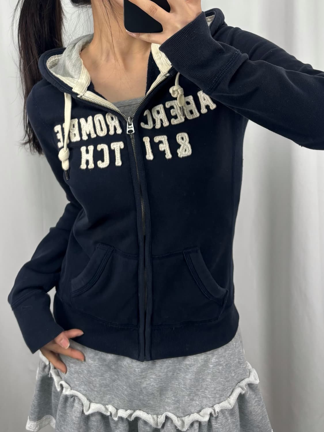 아베크롬비 네이비 후드집업 상품이미지2