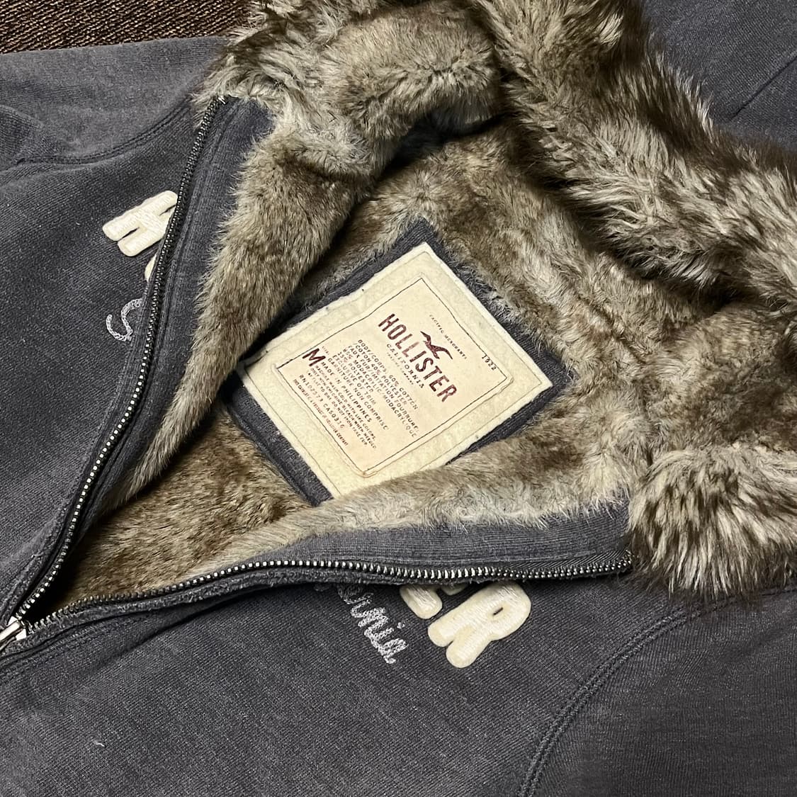 홀리스터 투웨이 울프죠 퍼 후드집업44-55 상품이미지3