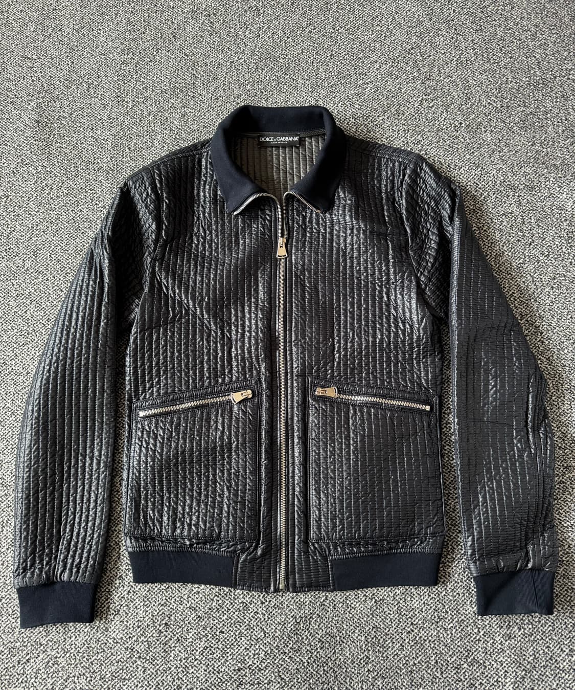 돌체앤가바나 퀄팅 블루종 상품이미지1