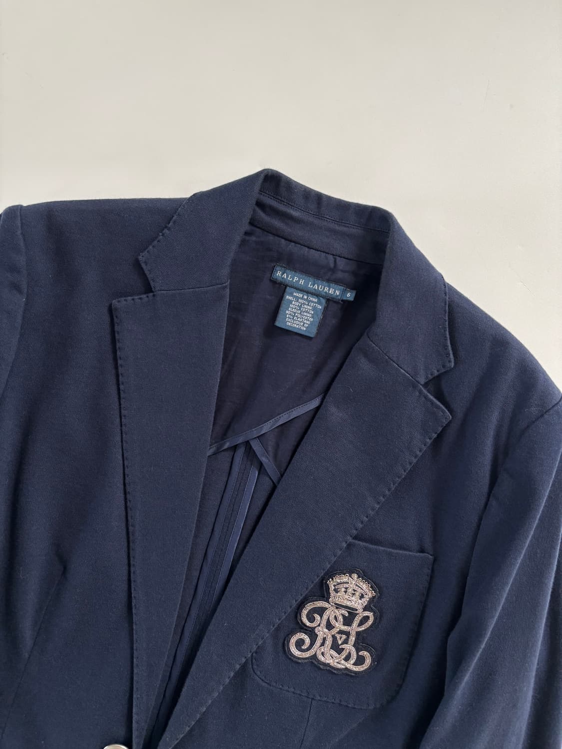Polo 랄프로렌 네이비 코튼 블레이저  상품이미지3