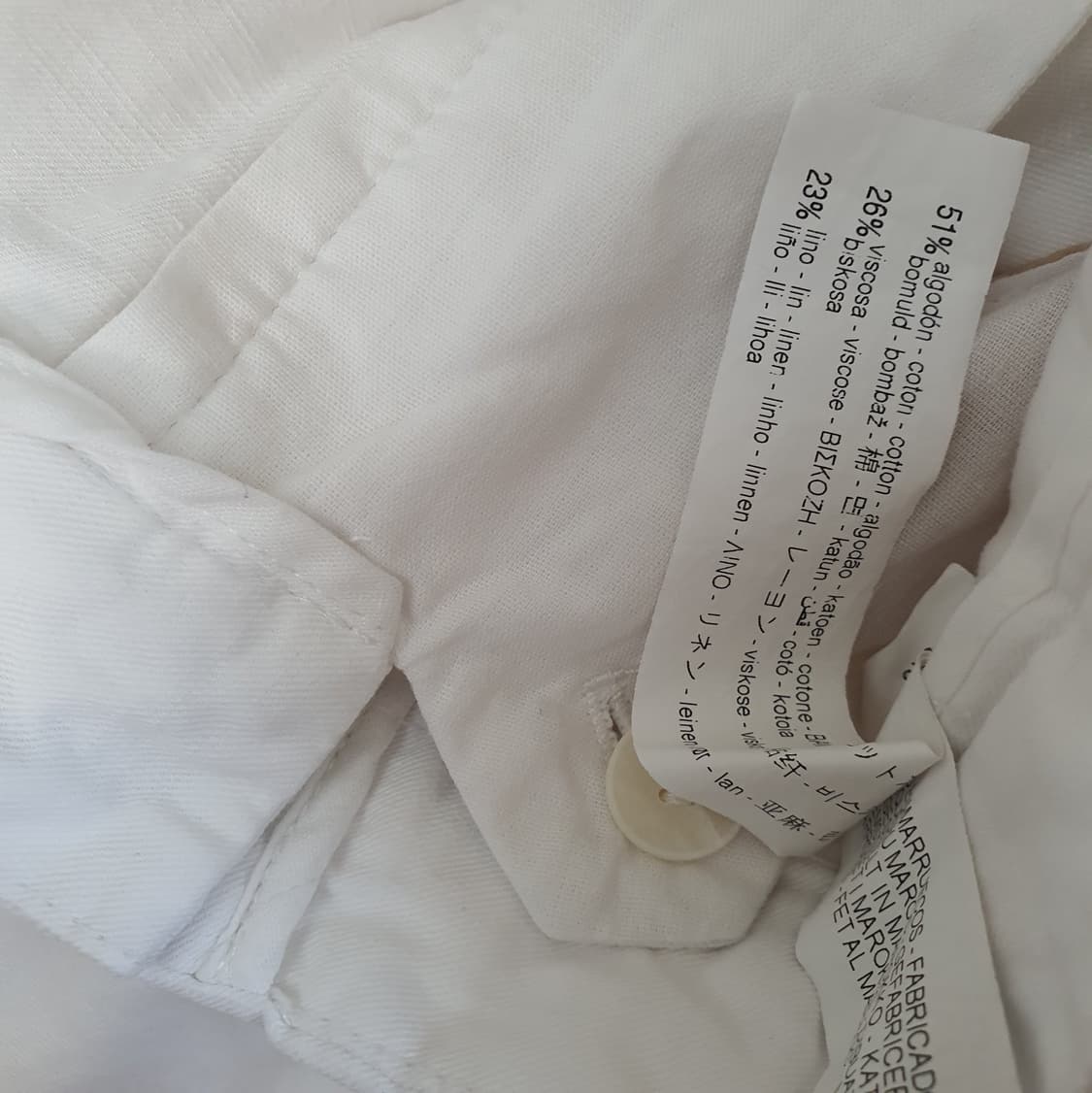 ZARA 자라 밴딩 린넨 팬츠 남자30 상품이미지3