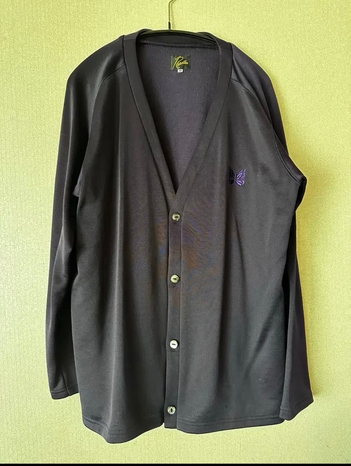 M) 니들스 브이넥 가디건 C/PE 브라이트 저지 에그플란트 상품이미지2